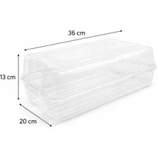 Şeffaf Hava Alabilen Ayakkabı Kutusu 5'li Set Erkek