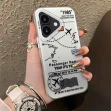 HONTINGA iPhone 17 ile Uyumlu Kılıfı Silikon Kenar Sert Arka Düşüme Önleyici Basitlik Anti Düşme Kamera Korumali Uçuş Desen Telefon Kılıfı Kadın ve Erkek Için Uygundur K1-0714