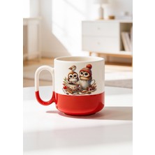 BB Design Yılbaşı Tasarımlı Baskılı Seramik Pro Kupa Bardak 330ML