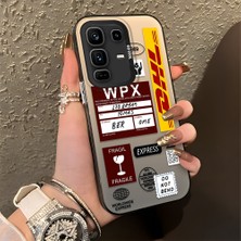 HONTINGA Infinix Note 50 Pro Plus ile Uyumlu Kılıfı Silikon Kenar Sert Arka Düşüme Önleyici Basitlik Anti Düşme Kamera Korumali Dhl Desen Telefon Kılıfı Kadın ve Erkek Için Uygundur K1-0735