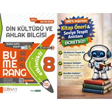 Günay Yayınları 8. Sınıf Din Kültürü Bumerang Akıllı Defter Kitap + 199 Tl Seviye Tespit ve Kitap Öneri Asistanı Hediye (Yeni Baskı)