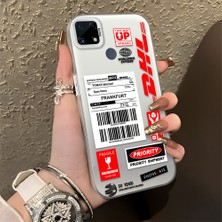 HONTINGA Realme C15 ile Uyumlu Kılıfı Silikon Kenar Sert Arka Düşüme Önleyici Basitlik Anti Düşme Kamera Korumali Dhl Desen Telefon Kılıfı Kadın ve Erkek Için Uygundur K1-0735