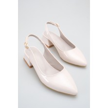 ich1one Roma Kadın Rugan Topuklu Babet Ayakkabı – 5 cm Topuk, Günlük ve Ofis Şıklığı 1101