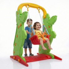 Exectus Rulmanlı Köpek Figürlü Çocuk Salıncağı Su Bidonlu Ev ve Bahçe Tipi