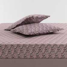 Yataş Siano Çift Kişilik %100 Pamuk Çarşaf Seti - Pudra