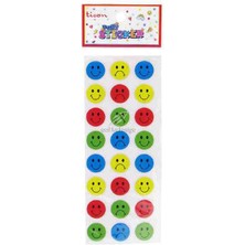 Ticon Sticker Puffy Kabartma Etiket 348870 Gülen Yüz