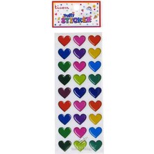 Ticon Sticker Puffy Kabartma Etiket 348882 Kalpler