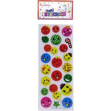 Ticon Sticker Puffy Kabartma Etiket 348865 Gülen Yüz