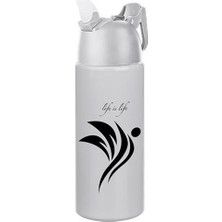 My Best Store Kilitlenebilen Matara Güvenlikli Suluk Sporcu Matarası Spor Su Şişesi Içecek Şişesi 700ML (4