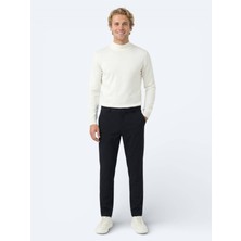 Kip Lacivert Dokuma Jogging Fit Casual Pantolon