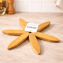 Mien Bambu 5’li Ahşap  Nihale Seti – Doğal Bambu Tencere Altlığı