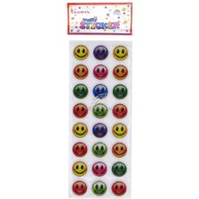 Ticon Sticker Puffy Kabartma Etiket 348872 Gülen Yüz