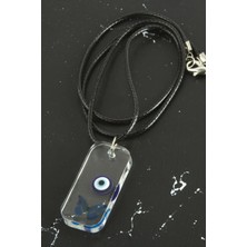 Kelebek Dikdörtgen Epoksi Kolye