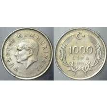 Banknoting Türkiye Cumhuriyeti 1000 Lira 1991.