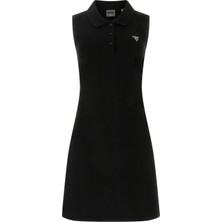 Guess Silvy Kısa Kollu Polo Yakalı Kadın Siyah Elbise V6GK09K3152-JBLK