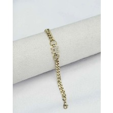 SY Aksesuar 14K Gold Kuyumcu Model Harf Bileklik