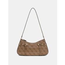 Guess Leona Logolu Kadın Kahverengi Omuz Çantası HWSG9917180-LTL