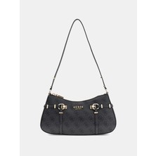 Guess Leona Logolu Kadın Antrasit Omuz Çantası HWSG9917180-CLO