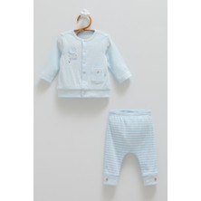 Caramell All Tıme Boy Ön Çıtçıtlı Alt Üst Takım - Mavi - 62-68 cm Mavi