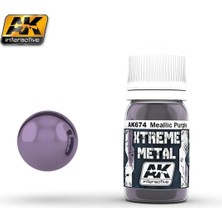 Ak Interactive Ak 674 30 Ml. Metalik Mor Rengi, Xtreme Metal Serisi Model Boyası