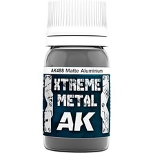 Ak Interactive Ak 488 30 Ml. Mat Aliminyum Rengi, Xtreme Metal Serisi Model Boyası