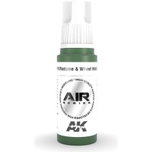 Ak Interactive Ak 11919 17 Ml. Radome & Wheel Hub Green, Aircraft Serisi 3gen Akrilik Model Boyası