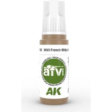 Ak Interactive Ak 11302 17 Ml. Wwı French Milky Coffee, Afv Serisi 3gen Akrilik Model Boyası