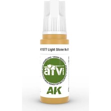 Ak Interactive Ak 11377 17 Ml. Light Stone No.61, Afv Serisi 3gen Akrilik Model Boyası