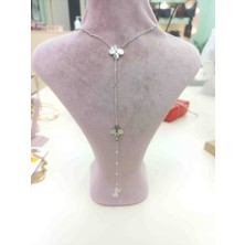 Yonca Model Silver Zincir Kolye