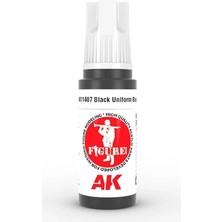 Ak Interactive Ak 11407 17 Ml. Black Uniform Base, Figür Serisi 3gen Akrilik Model Boyası