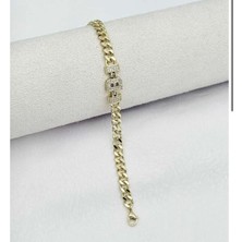 SY Aksesuar 14K Gold Kuyumcu Model Harf Bileklik
