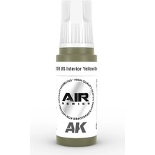 Ak Interactive Ak 11859 17 Ml. Us Interior Yellow Green, Aircraft Serisi 3gen Akrilik Model Boyası