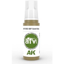 Ak Interactive Ak 11353 17 Ml. Idf Sand Grey 1970S-1980S, Afv Serisi 3gen Akrilik Model Boyası