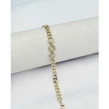 SY Aksesuar 14K Gold Kuyumcu Model Harf Bileklik