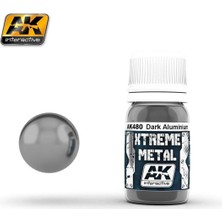 Ak Interactive Ak 480 30 Ml. Koyu Alüminyum Rengi, Xtreme Metal Serisi Model Boyası