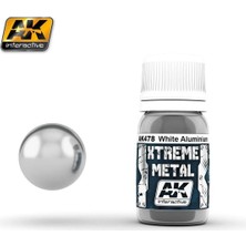 Ak Interactive Ak 478 30 Ml. Beyaz Alüminyum Rengi, Xtreme Metal Serisi Model Boyası