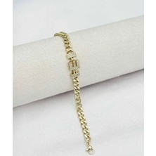 SY Aksesuar 14K Gold Kuyumcu Model Harf Bileklik