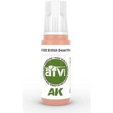 Ak Interactive Ak 11382 17 Ml. British Desert Pink Zı, Afv Serisi 3gen Akrilik Model Boyası