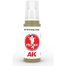 Ak Interactive Ak 11424 17 Ml. Grey Green, Figür Serisi 3gen Akrilik Model Boyası