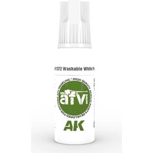 Ak Interactive Ak 11372 17 Ml. Washable White Paint, Afv Serisi 3gen Akrilik Model Boyası