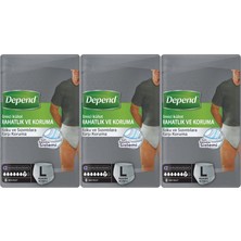 Depend Emici Külot Pants Hasta Bezi L - Büyük - Large Erkek 24 Adet (3pk*8)