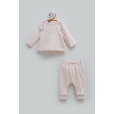 Caramell Happy Sprıng Omuz Detaylı Alt Üst Takım - Pembe - 62-68 cm Pembe