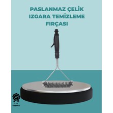 Hopinip Uzun Saplı Paslanmaz Çelik Izgara Temizlik Fırçası - Lisinya