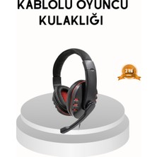 Hopinip Profesyonel Gaming Kulaklık – Mikrofonlu, Yumuşak Pedli, Stereo Ses Kalitesi, Tere Dayanıklı - Lisinya