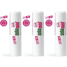 Sebamed Dudak Koruyucu Bakım Kremi Stick 30 Spf 4.8gr (Çatlamış ve Hassas Nemlendiricili) (3 Lü Set)