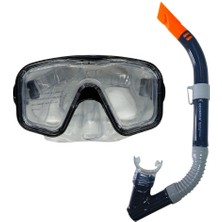 Hopinip Maske Şnorkel Safari Dalış Seti Tepered Cam - 2186A/113CSB  (Lisinya)