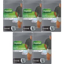 Depend Emici Külot Pants Hasta Bezi L - Büyük - Large Erkek 40 Adet (5pk*8)