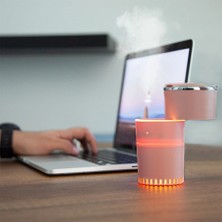 Hopinip Lattice Ortam Nemlendirme ve Dezenfektan Buhar Makinesi (Pembe) USB ( Lisinya )