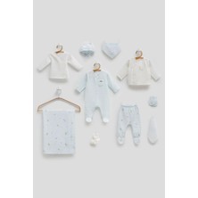 Caramell Jungle Frıends Müslin 10LU Set - Mavi - 56-62 cm Mavi