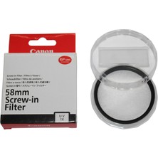 Genel Canon 58MM Uv Lens Filtresi – Canon 18-55MM Is Stm 50MM F/1.8 Stm 24MM 55-250MM Lens Uyumlu | Canon Eos 2000D 4000D 600D 700D 750D 800D Lens Koruma Filtresi
